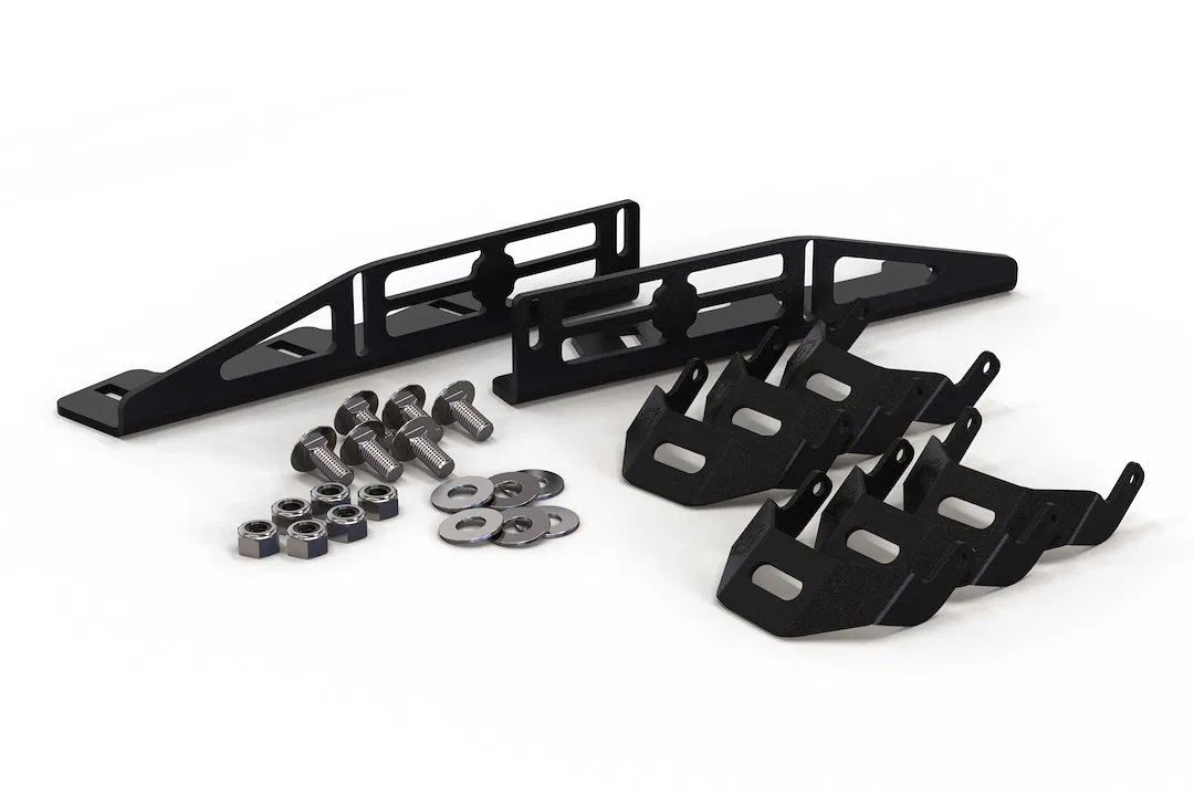 BAF024 – MORIMOTO Driving/ Fog Light Mounting Bracket, Bolt-On Powder Coated Mounts One Light Black Stainless Steel S...